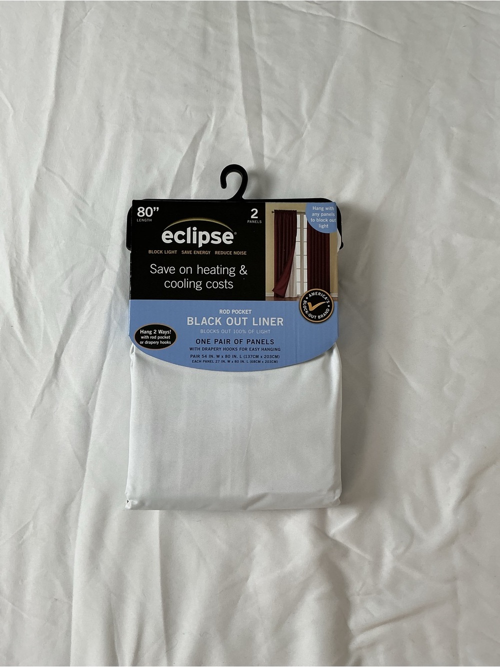 Blackout Liner Curtain Panels